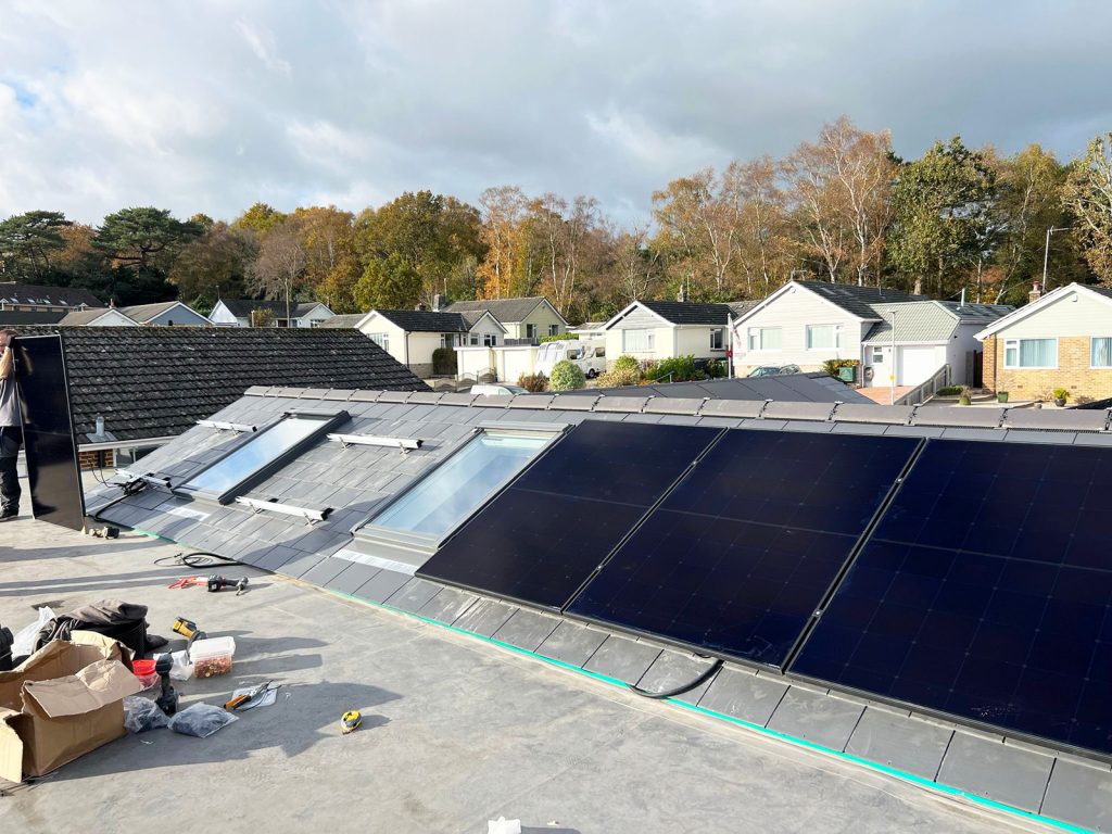 Installing solar panels in Broadstone