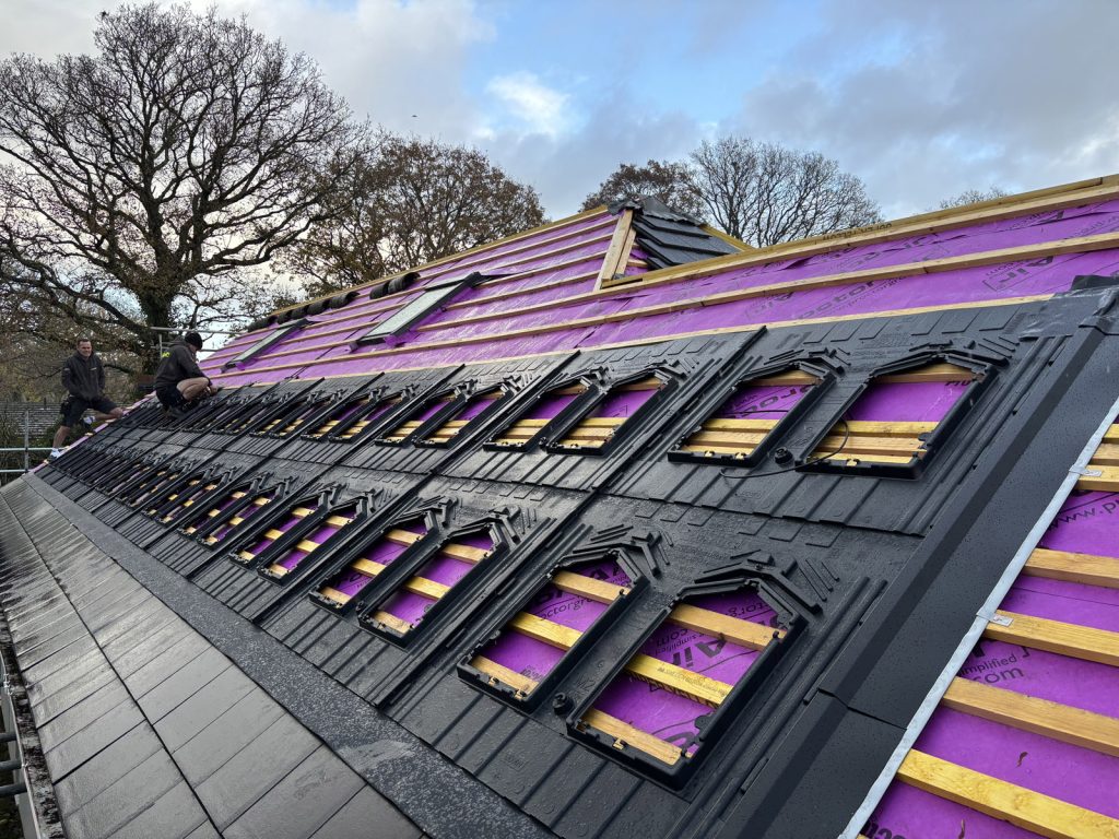 Installing inset solar panels in Wimborne, Dorset