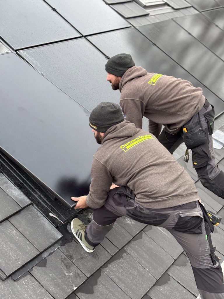 Installing solar panels in Wimborne, Dorset