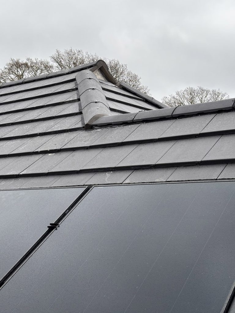 Inset Solar Panels on a new roof in Wimborne, Dorset
